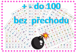 Sčítání a odčítání do 100 bez přechodu - hra bomba