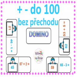 + - do 100 bez přechodu domino