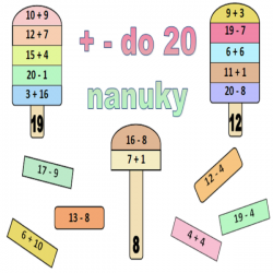 + - do 20 - nanuky