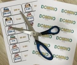 Jednotky délky - domino
