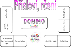 Přísloví, rčení - domino