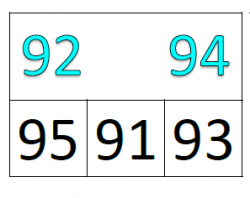 Čísla 0 - 100 - výběr čísla - kolíčkové karty