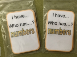 Numbers - I have, who has?