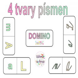 Abeceda - písmena - domino