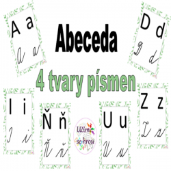 Abeceda - výzdoba třídy  - listy