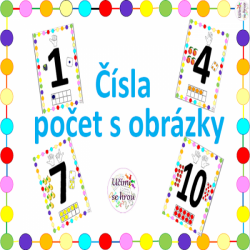 Čísla 1 - 10 + obrázek - výzdoba třídy