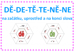 Dě, tě, ně - hexagon