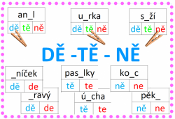 DĚ - TĚ - NĚ - hra bomba - kopie