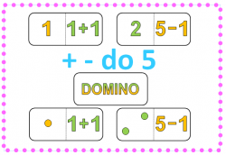 Sčítání a odčítání do 5 - domino