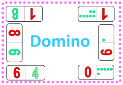 Čísla do 10 - čísla, tečky - domino