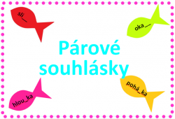 Párové souhlásky - rybičky