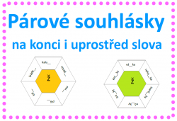 Párové souhlásky na konci i uprostřed slova - Hexagon