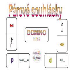 Párové souhlásky - domino