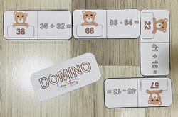 + - do 100 dvojciferných čísel bez přechodu - domino