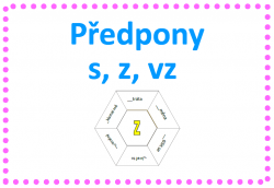 Předpony s - z - vz - hexagon