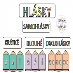 Hlásky - pastelky - výzdoba třídy