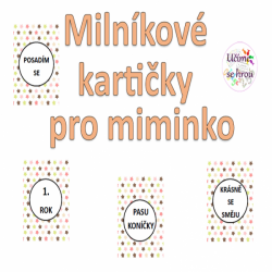 Milníkové karty - hvězdičky