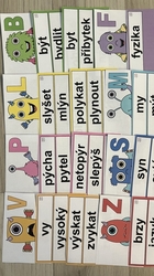 Vyjmenovaná slova -  příšerky - výzdoba třídy