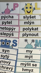 Vyjmenovaná slova -  příšerky - výzdoba třídy