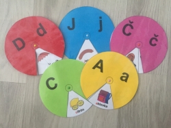 Počáteční písmeno - abeceda - slova - spinner