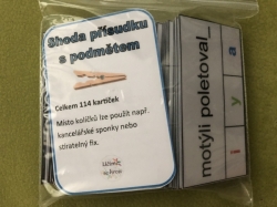 Shoda přísudku s podmětem - kolíčkové karty