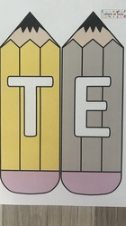 Uvítací nadpisy - tužky, pastelky