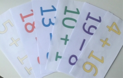 Sčítání a odčítání do 20 ve druhé desítce (10 - 20) - karty pro učitele