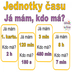 Jednotky času - Já mám, kdo má?