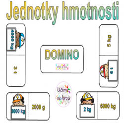 Jednotky hmotnosti - domino