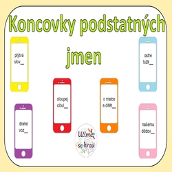 Koncovky podstatných jmen - mobil