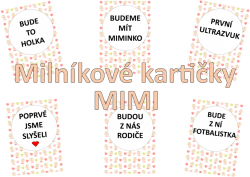 Milníkové kartičky - miminko - holčička