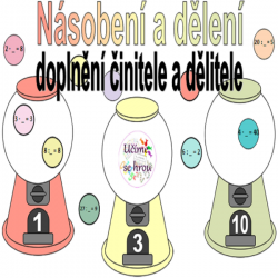 Násobení a dělení  - doplnění činitele a dělitele