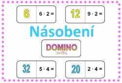 Násobení - domino - zaoblené