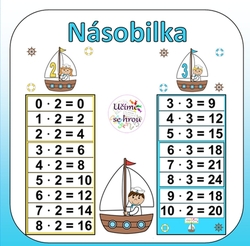 Násobilka - přehled do třídy - námořníci loď