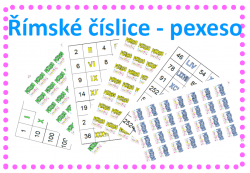 Římské číslice - pexeso