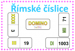 Římské číslice - domino