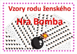 Vzory podstatných jmen - rod mužský - hra bomba