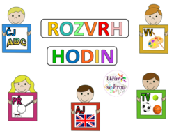 Rozvrh hodin na zeď - děti 