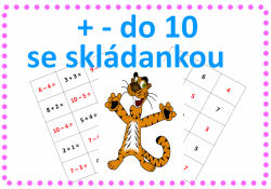 + -  do 10 - skládanka