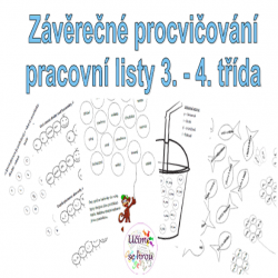 Procvičování z češtiny na konci 3. ročníku/začátku roku 4. ročníku a - pracovní listy