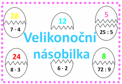 Násobilka s vajíčky - Velikonoce - Jaro