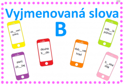 Vyjmenovaná slova po B  - mobil