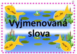 Vyjmenovaná slova - rybičky