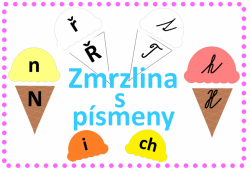 Abeceda - písmena - zmrzlina