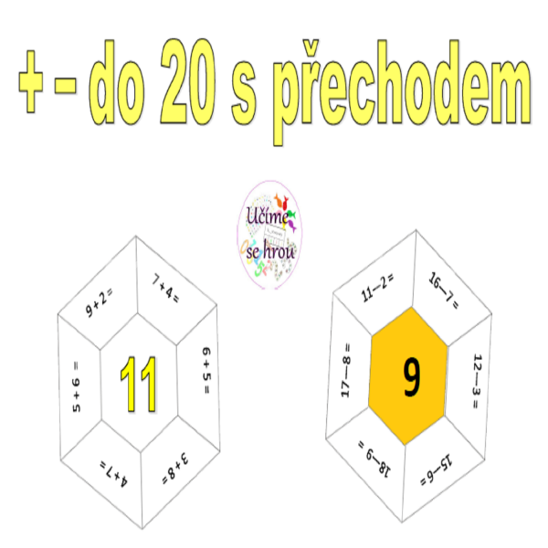 + - do 20 s přechodem - hexagony