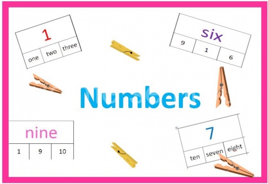 Numbers 1 - 12
