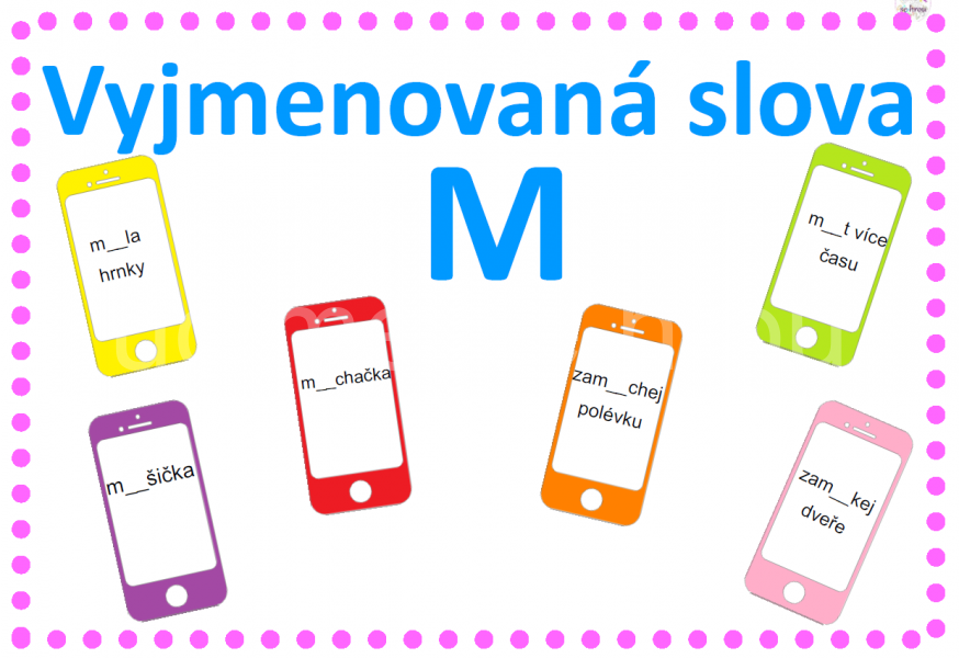Vyjmenovaná slova po M - mobil