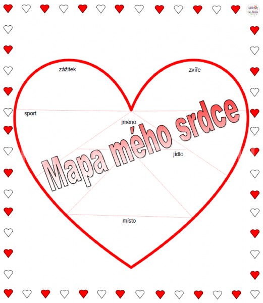 Mapa mého srdce - aktivita nejen na Valentýna